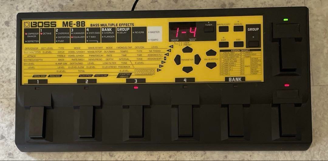 ギター BOSS ME-8B Boss ME-8B Bass Guitar Multieffects Demo - YouTube