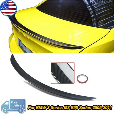 MP STYLE TRUNK SPOILER WING HIGHKICK FOR BMW 3 SERIES E90 M3 2005-11 CARBON LOOK