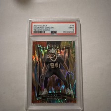 2024 Panini Select Concourse Cameron Jordan #16 Tie-Dye Shock Prizm PSA 9 15/25