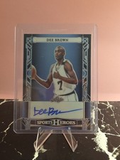 2023 Leaf Metal Sports Heroes Dee Brown Auto #/10 Boston Celtics 
