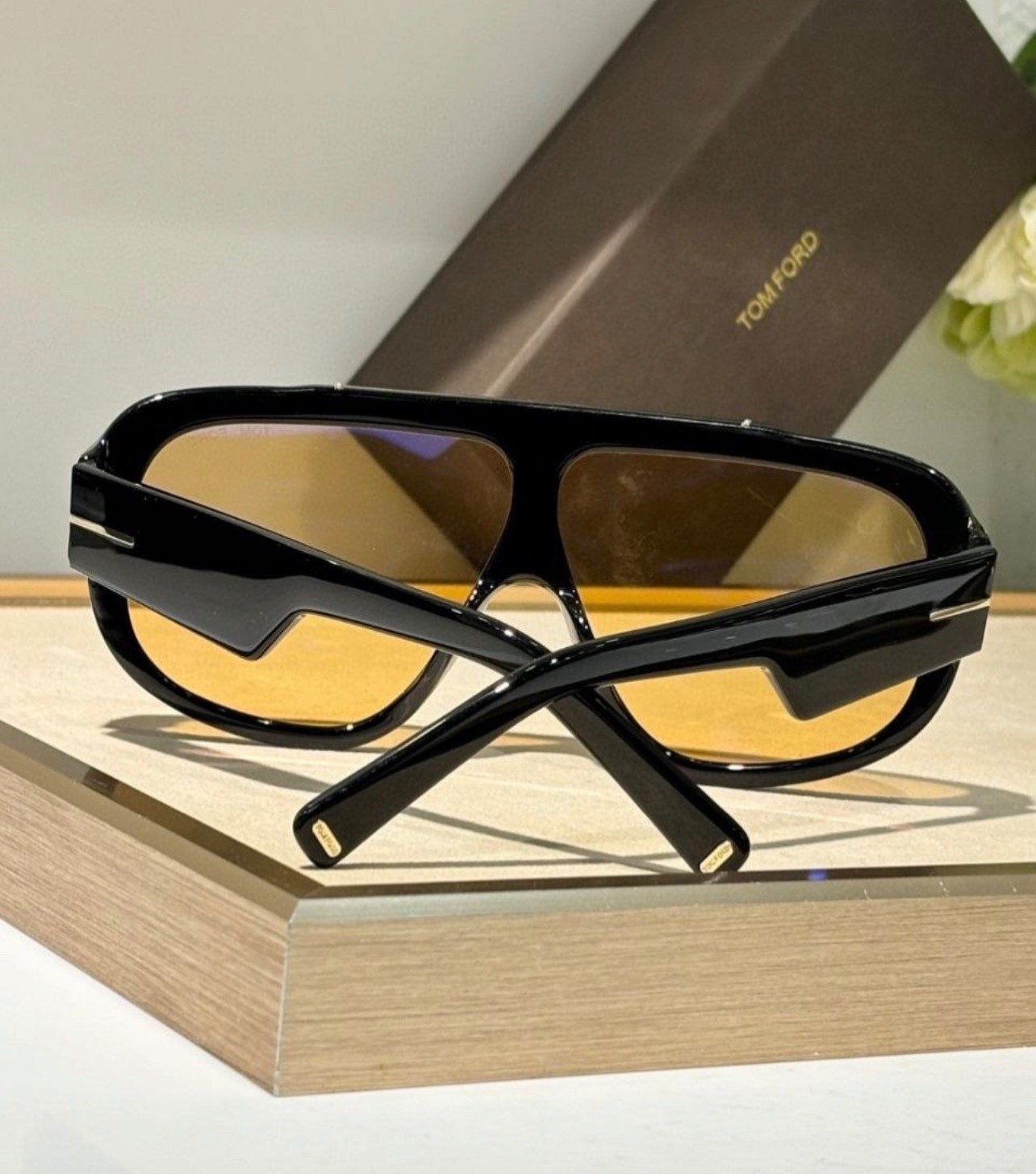 Tom Ford Rellen TF1093 01E Black Shield Sunglasses image 2