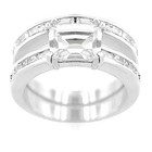 Princess Baguette Wedding Ring Set Size 9 — photo 5