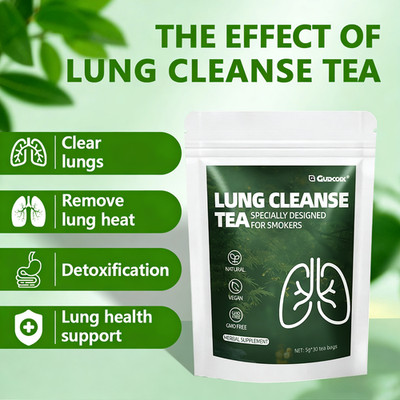 Lung Cleanse Herbal Tea for Smokers, Natural Detox & Respiratory Support  30 Bag