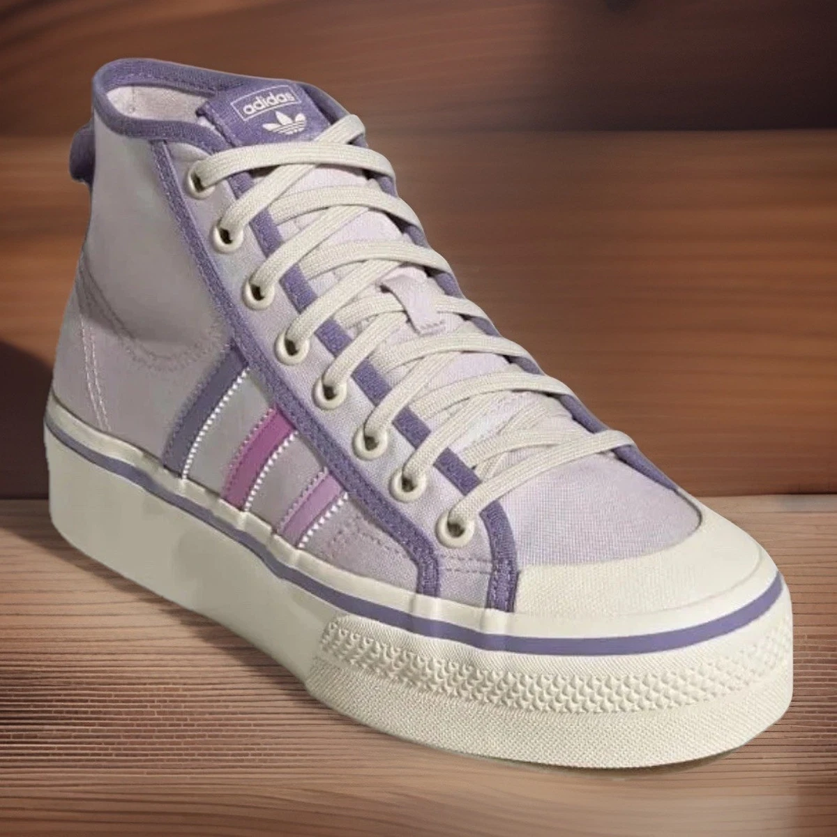Adidas Nizza Platform Mid Almost Pink Pulse Lilac W for sale | eBay