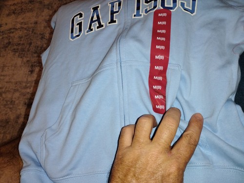 Gap Boys Full Zip Jacket With Hood And Pockets Size 8 - Picture 6 of 7