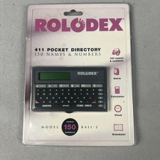 Vintage 1993 Rolodex R411-3 Pocket Directory 150 Names  Numbers NEW  SEALED