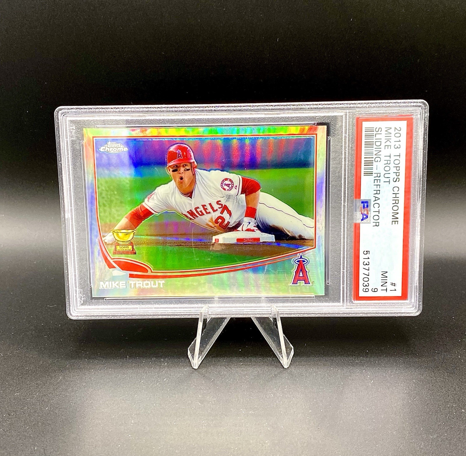 Mike Trout Rookie Cup Refractor | 2013 Topps Chrome #1 | PSA 9 MINT