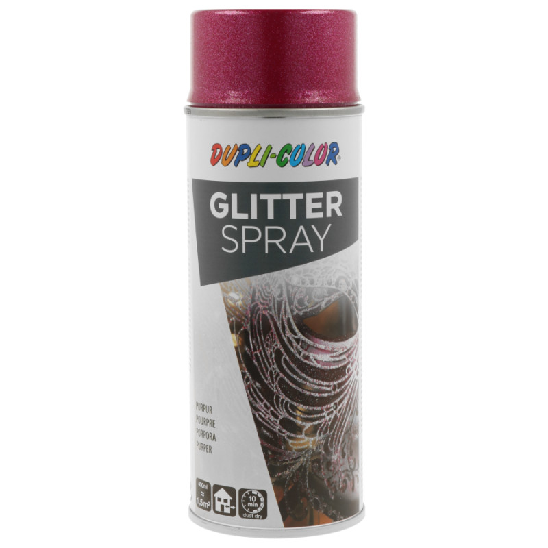 Bombe de peinture effet diamant pailleté pourpre aérosol multi-supports Dupli-Color