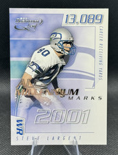 2001 Quantum Leaf - All-Millennium Marks Steve Largent #A MAR - 15 /1000