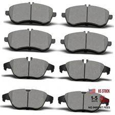 12-16 Mercedes-Benz C250 2008-2012 C300 Front Rear Ceramic Brake Pads 8pc D1340