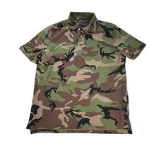 Polo Ralph Lauren Polo Hombres Grande Verde Bosque Camuflaje Calce Clásico Militar