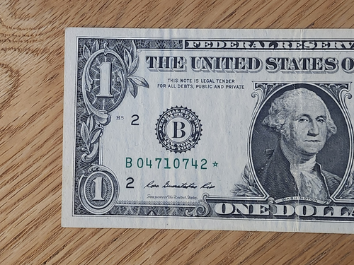 2013 B RARE DUPLICATE FORT WORTH $1 STAR NOTE B04710742* - Picture 3 of 5