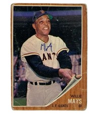 #300 Willie Mays 1962 Topps Baseball Card