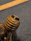 Early 1900s Authentic Antique Hand-blown Brass-based Edison Early Tungsten Bulb — photo 4