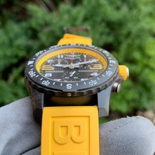 Breitling Endurance Pro Chronograph X82310 44mm Yellow Wristwatch Papers 11