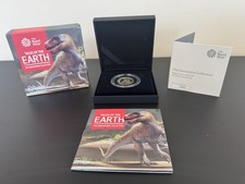 2020 Megalosaurus 50p Silver Proof Coin Royal Mint Dinosauria Collection Boxed