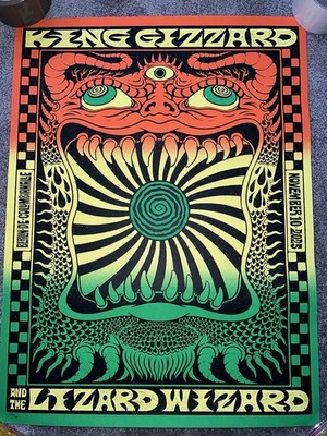 King Gizzard & the Lizard Wizard Poster Berlin 2025 Columbiahalle Amy Jean 61x46