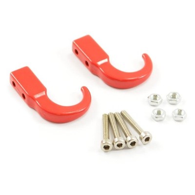 Fastrax Metall Schraubhaken 2 Stück FAST2324R rot Abschlepphaken Aluminium Skalendetail