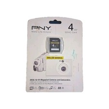 Brand New Pny 4GB SDHC Memory Card P-SDHC4G4-EF/M1