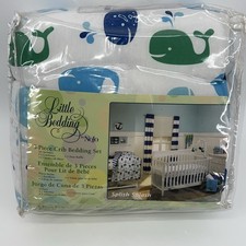 Little Bedding: Splish Splash 3 Piece Crib Bedding Set by NoJo New Vintage C25