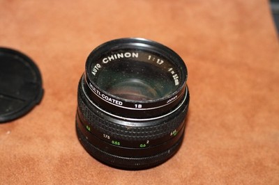 Chinon Multi-Coated f/1.7 50mm Fast Prime lens Pentax PK mount w/ Tamron Filter