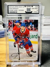 2025-26 Upper Deck Ivan Demidov Young Guns Rookie #205 GMG Graded 10 Gem Mint 💎