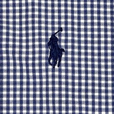 Ralph Lauren Blake Shirt XL Blue Check Long Sleeve Button Down Pony Cotton