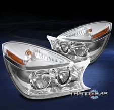 FOR 02-07 BUICK RENDEZVOUS CX CXL CRYSTAL STYLE CHROME HEADLIGHTS HEADLAMPS LAMP