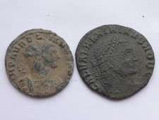 Lot of 2 Uncleaned Ancient Roman Coins.
