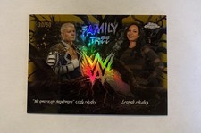 WWE 2026 topps Chrome Family Tree Cody  Rhodes Brandi Rhodes Gold 30/50 Card