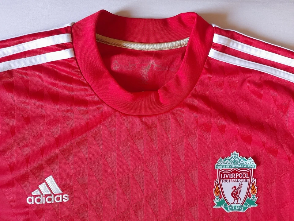 LIVERPOOL FC FOOTBALL SHIRT L 2010 2011 2012 Fernando Torres 9 Adidas Home Adult - Image 4 of 4