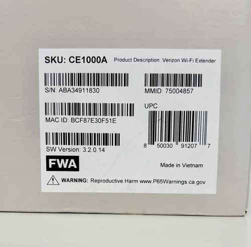 BRAND NEW Verizon CE1000A Wi-Fi Extender - Afbeelding 4 van 4