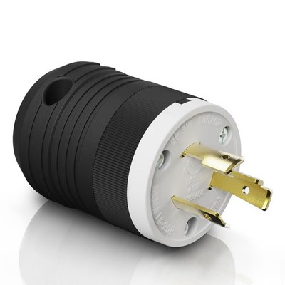 NEMA L6-20P Locking Plug 20 Amp 250V 2-Pole 3-Wire Heavy Duty Twist Lock