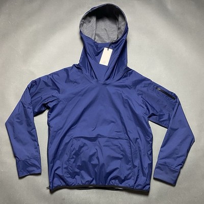 Rick Owens Slab Merino Wool Reversible Hoodie Pullover Blue Gray Size XXL New