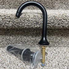 Signature Hardware SHWSCLZ807LHMB Lentz Widespread Bathroom Faucet Less Handles