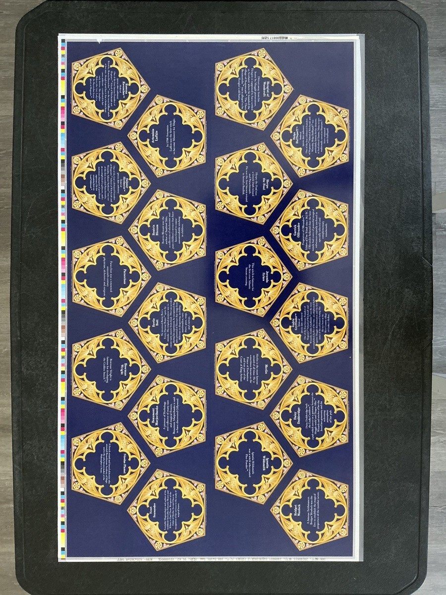 Complete Uncut Sheet Of Harry Potter Chocolate Frog Cards | eBay