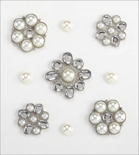 Jolees Jolee's Boutique Dimensional Stickers-Pearl & Gem Clusters
