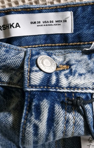 Bershka Denim Mini Skirt Size 10 ,Blue Colour New with Tags - Picture 6 of 6