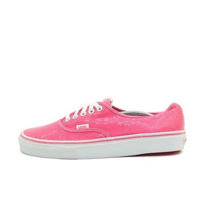 VANS Damen Authentic Sportschuh Pink Textil Low Top Obermaterial Sneaker EU 42