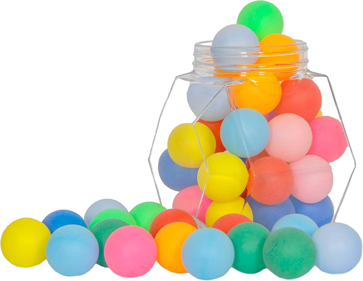 Colored Ping Pong Balls 50/100 Pack Bulk 2.4G, 40Mm Table Tennis Balls for Kids,