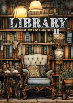 Library Coloring Book for Adults Vol. 2 | Monsoon Publising | Taschenbuch | 2023