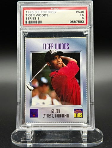 Sports Illustrated for Kids 1996 S.I. for Kids Series 3 Tiger Woods #536 PSA 5