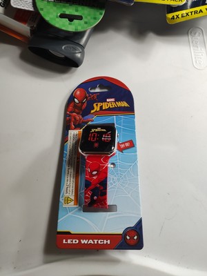 Marvel Spider-Man Kid's LED watch cool Spider-Man Band ''Here comes Spidey'' 