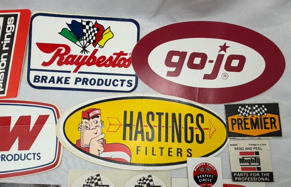 Vintage Lot 25 Automotive Racing Toolbox Window Bumper Stickers ...