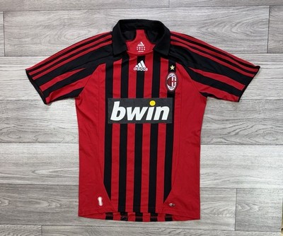 AC MILAN #80 RONALDINHO 2007 2008 Home Football Jersey Soccer