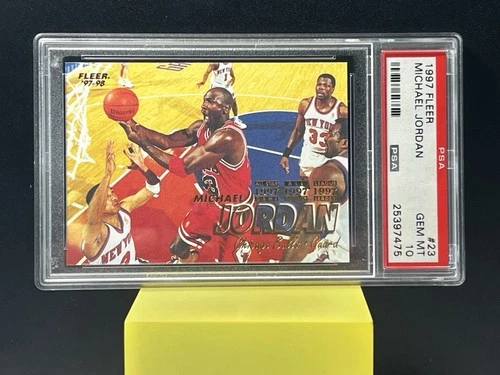1997-98 Fleer Michael Jordan #23 Bulls PSA 10 Gem Mint