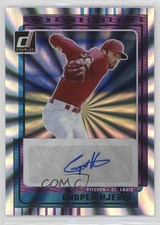 2025 Panini Donruss Signature Series Laser Cooper Hjerpe #SG-CHJ Auto 16gi
