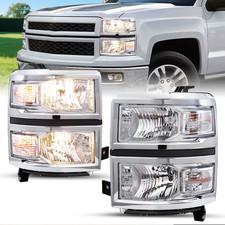 - Fits for 2014 2015 Chevy Silverado 1500 Pickup Truck OE Style Halogen Headligh