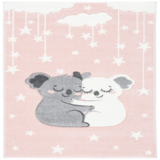 Safavieh Carousel Kids Collection Accent Rug - 23 X 4 Pink White Koala Design