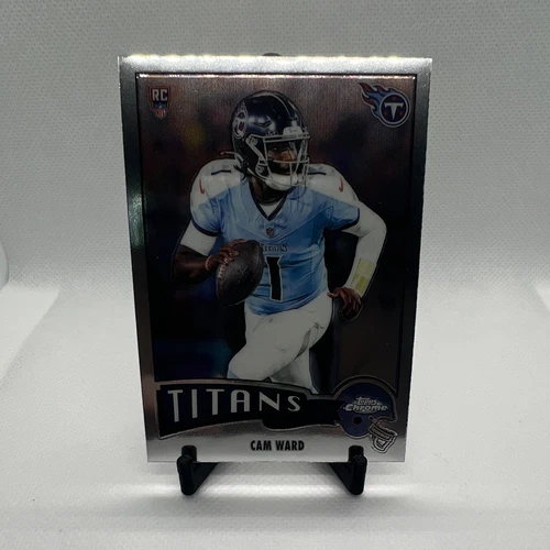 Topps Chrome 2025 Cam Ward #1975-33 Tennessee Titans NFL RC 1975 Topps Insert